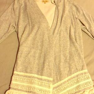 Hoodie grey cardigan